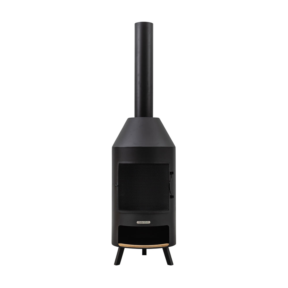 Gallery Interiors Firefly Chiminea with Pizza Oven