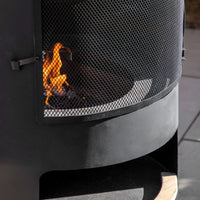 Gallery Interiors Fendi Chiminea with Pizza Oven