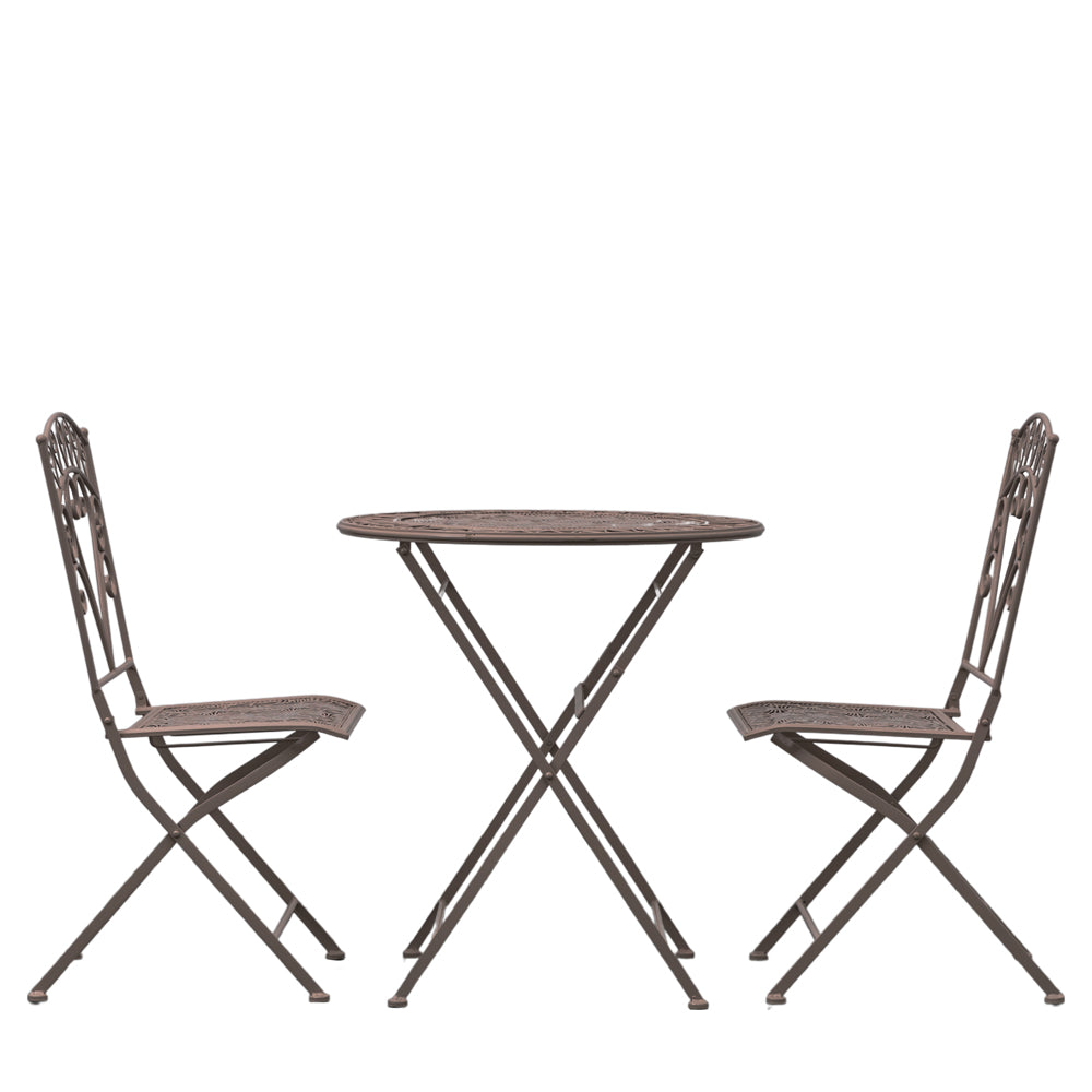 Brandy 2 Seater Outdoor Bistro Set - Noir GalleryDS 1