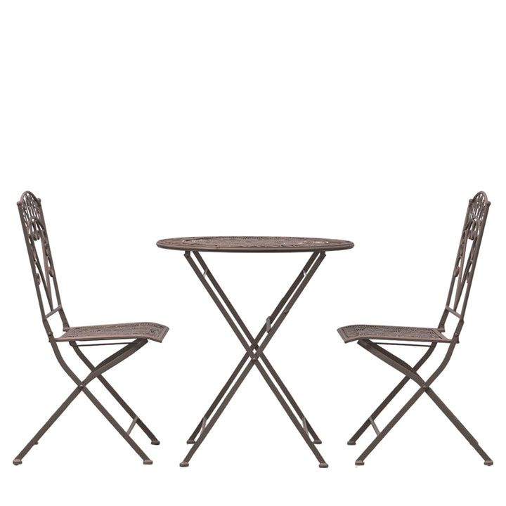Brandy 2 Seater Outdoor Bistro Set - Noir GalleryDS 1