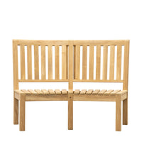 Gallery Interiors Champy Outdoor Tall Back Bench in Natural