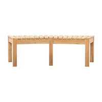 Gallery Interiors Champy Outdoor Bench in Natural