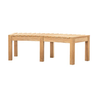 Gallery Interiors Champy Outdoor Bench in Natural