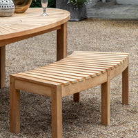 Gallery Interiors Champy Outdoor Bench in Natural