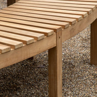 Gallery Interiors Champy Outdoor Bench in Natural