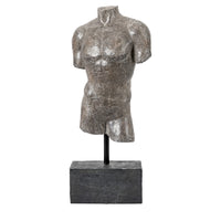 Gallery Interiors Mascualine Sculpture in Grey