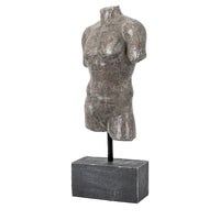 Gallery Interiors Mascualine Sculpture in Grey