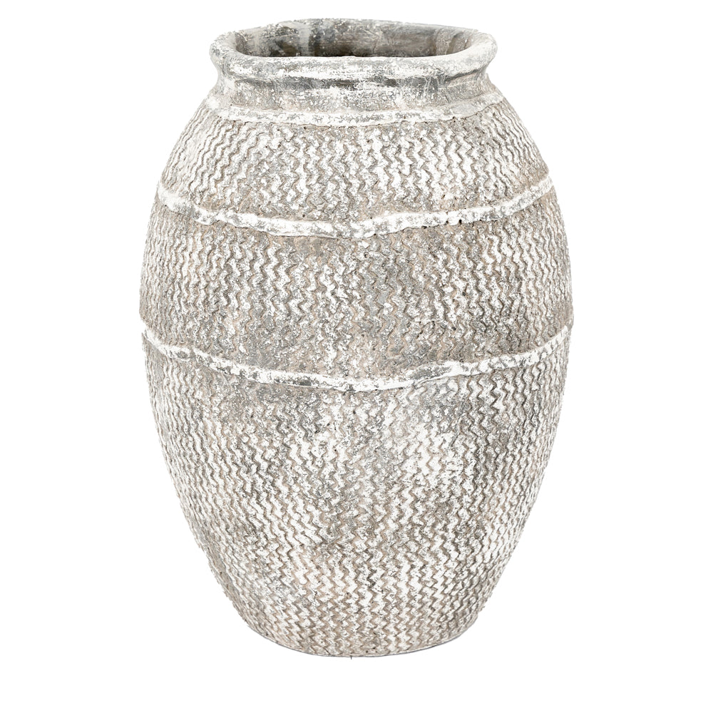 Gallery Interiors Zendya Vase in Antique Grey