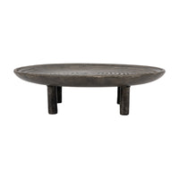 Gallery Interiors Arca Footed Tray in Old Black