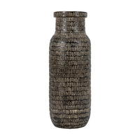 Gallery Interiors Arca Tall Vase in Old Black