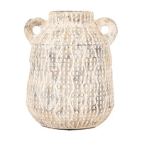 Gallery Interiors Ilar Vase in Earthy White