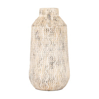 Gallery Interiors Ilar Vase in Earthy White