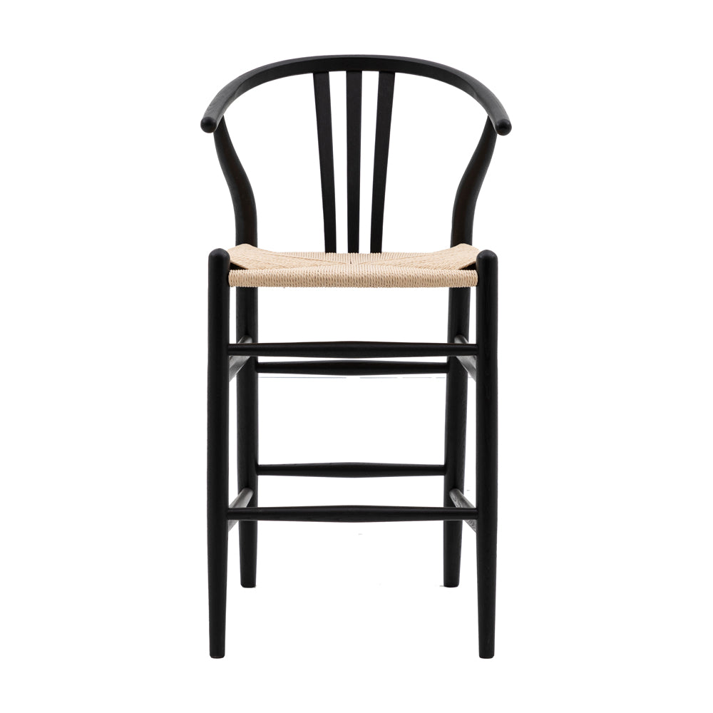 Gallery Interiors Set of 2 Houston Bar Stools in Black