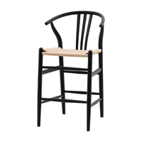 Gallery Interiors Set of 2 Houston Bar Stools in Black