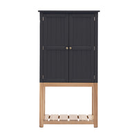 Gallery Interiors Sandon 2 Door Cupboard in Meteor