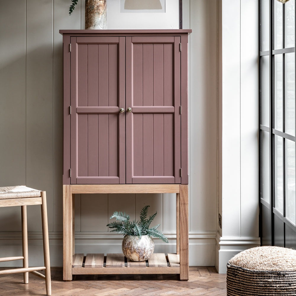 Gallery Interiors Sandon 2 Door Cupboard in Clay