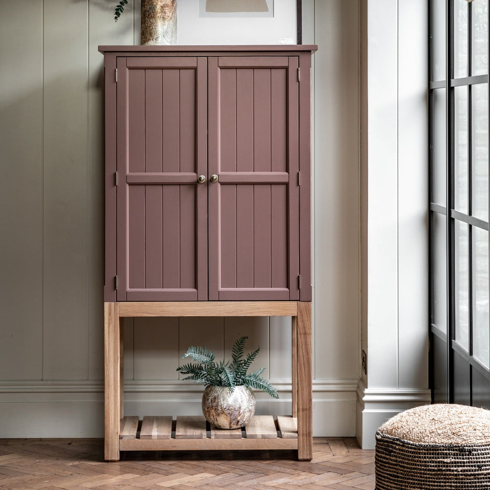 Gallery Interiors Sandon 2 Door Cupboard in Clay