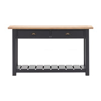 Gallery Interiors Sandon 2 Drawer Console in Meteor