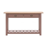 Gallery Interiors Sandon 2 Drawer Console in Clay