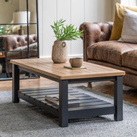 Gallery Interiors Sandon Coffee Table in Meteor