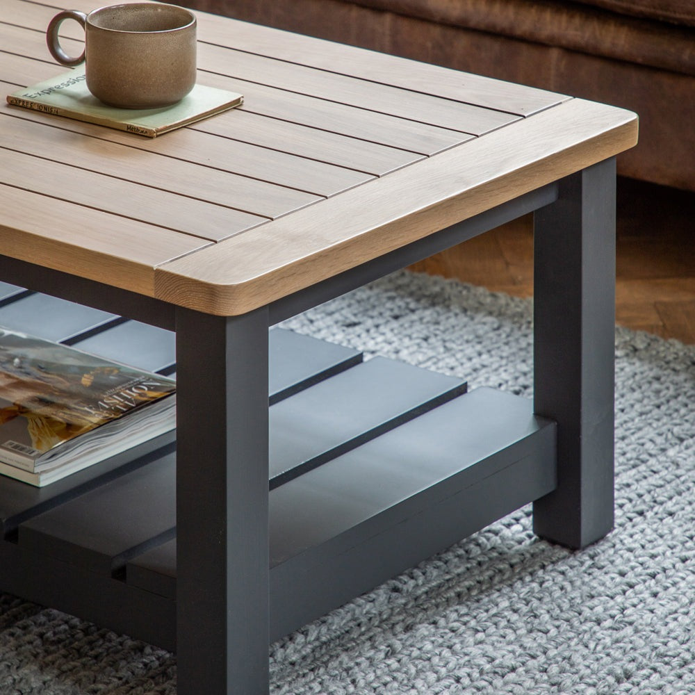 Gallery Interiors Sandon Coffee Table in Meteor