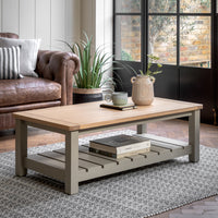 Gallery Interiors Sandon Coffee Table in Prairie