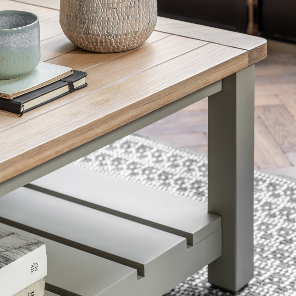 Gallery Interiors Sandon Coffee Table in Prairie