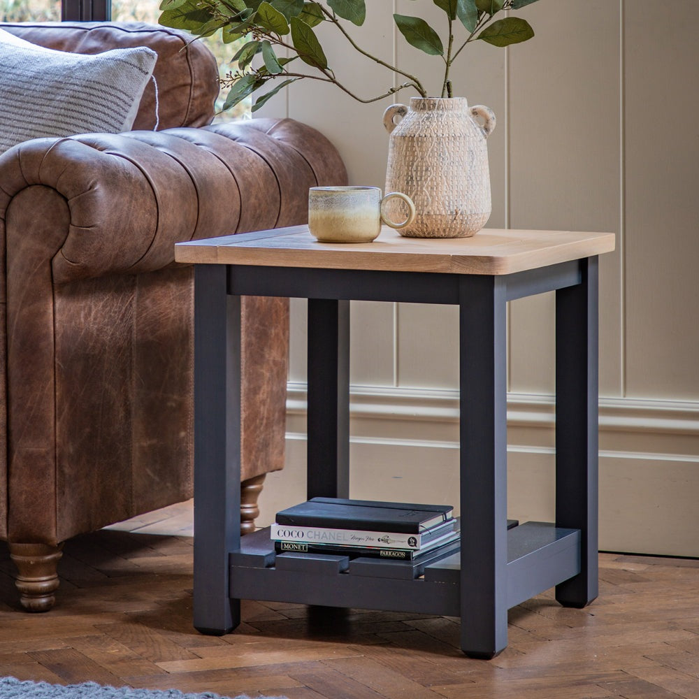 Gallery Interiors Sandon Side Table in Meteor