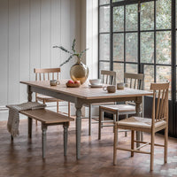 Gallery Interiors Ascot Extending Dining Table in Prairie