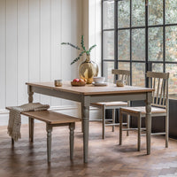 Gallery Interiors Ascot Extending Dining Table in Prairie