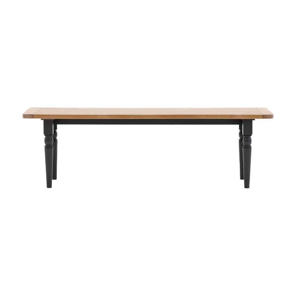 Gallery Interiors Ascot Dining Bench in Meteor