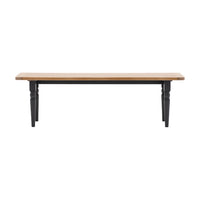 Gallery Interiors Ascot Dining Bench in Meteor