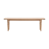 Gallery Interiors Ascot Dining Bench in Natural