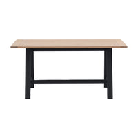 Gallery Interiors Ascot Trestle Table in Meteor