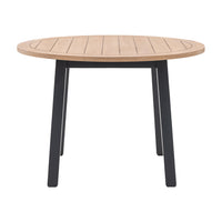 Gallery Interiors Sandon Round Dining Table in Meteor