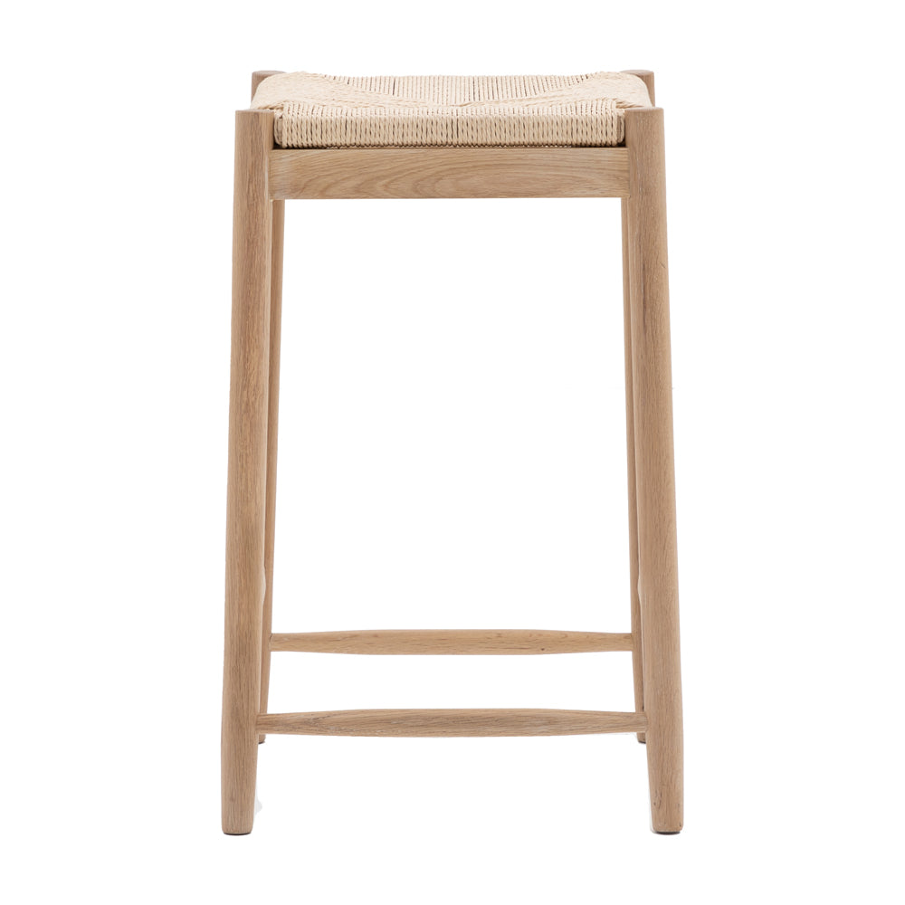 Gallery Interiors Sandon Rope Stool in Natural