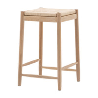 Gallery Interiors Sandon Rope Stool in Natural