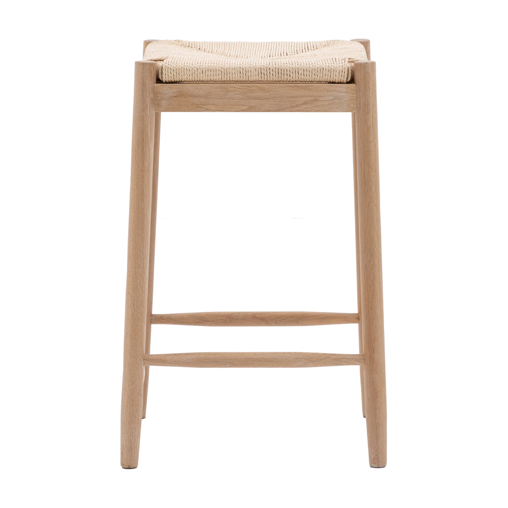 Gallery Interiors Sandon Rope Stool in Natural