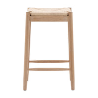 Gallery Interiors Sandon Rope Stool in Natural