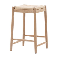 Gallery Interiors Sandon Rope Stool in Natural