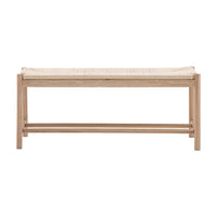 Gallery Interiors Sandon Rope Bench in Natural