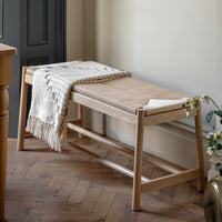 Gallery Interiors Sandon Rope Bench in Natural