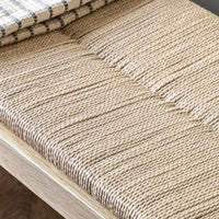 Gallery Interiors Sandon Rope Bench in Natural