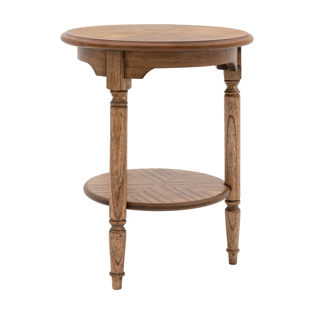 Gallery Interiors Highgate Side Table in Natural Wood