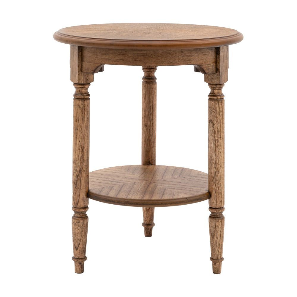 Gallery Interiors Highgate Side Table in Natural Wood