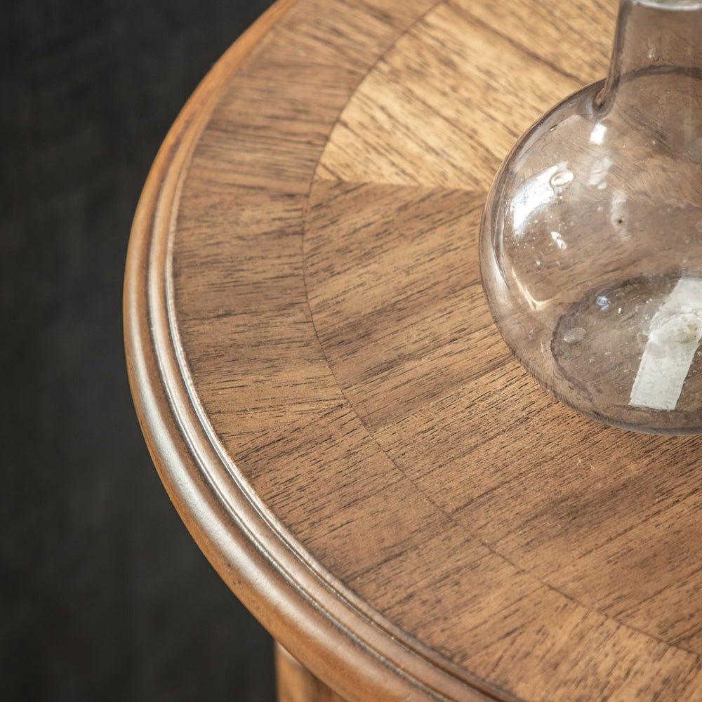 Gallery Interiors Highgate Side Table in Natural Wood