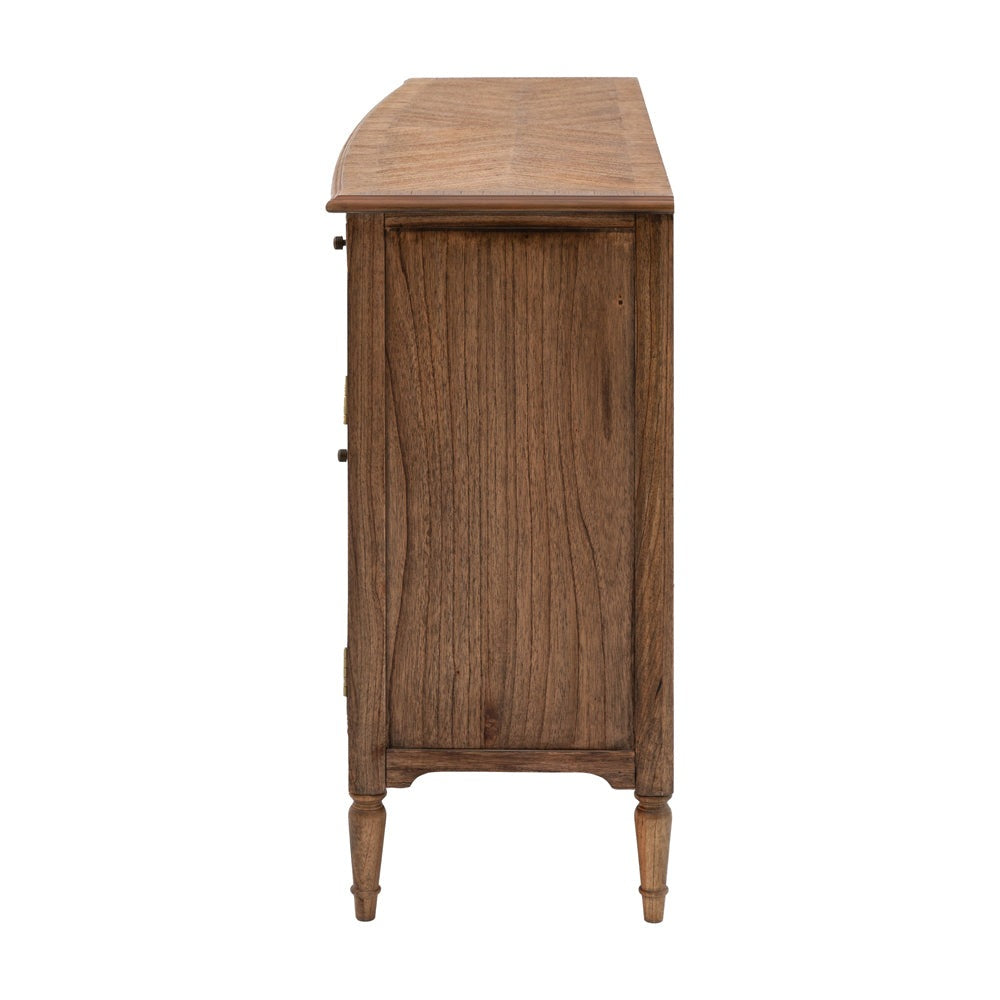 Gallery Interiors Highgate 3 Door 3 Drawer Sideboard in Natural Wood