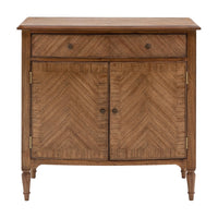 Gallery Interiors Highgate 2 Door 1 Drawer Sideboard in Natural Wood