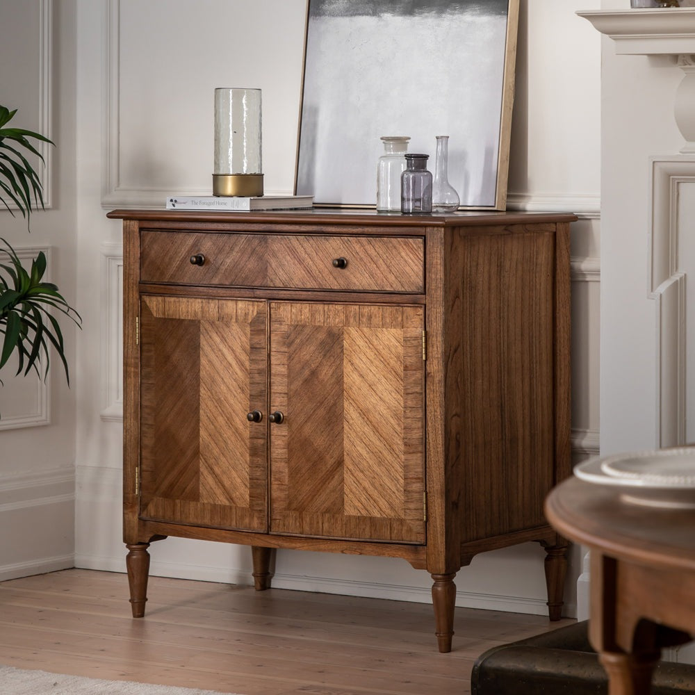 Gallery Interiors Highgate 2 Door 1 Drawer Sideboard in Natural Wood