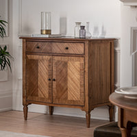 Gallery Interiors Highgate 2 Door 1 Drawer Sideboard in Natural Wood